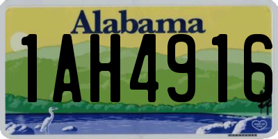 AL license plate 1AH4916