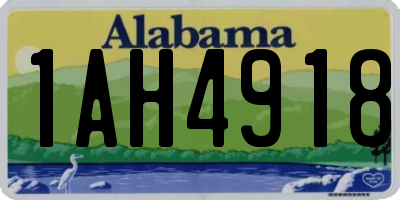 AL license plate 1AH4918