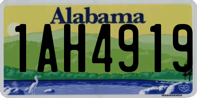 AL license plate 1AH4919