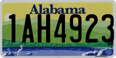 AL license plate 1AH4923