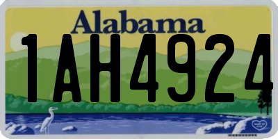 AL license plate 1AH4924