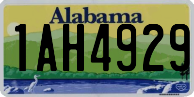 AL license plate 1AH4929