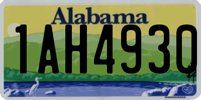 AL license plate 1AH4930