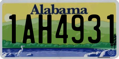 AL license plate 1AH4931