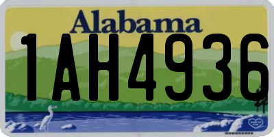AL license plate 1AH4936