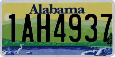 AL license plate 1AH4937