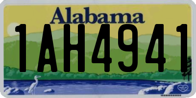 AL license plate 1AH4941