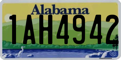 AL license plate 1AH4942