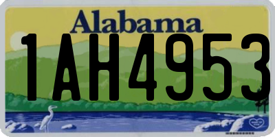 AL license plate 1AH4953