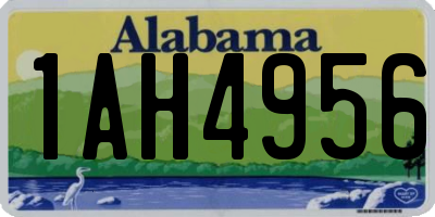 AL license plate 1AH4956