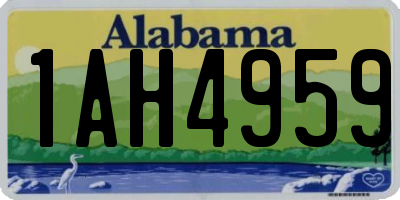 AL license plate 1AH4959