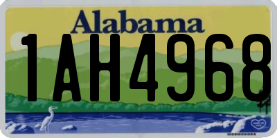 AL license plate 1AH4968
