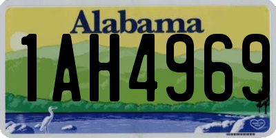 AL license plate 1AH4969