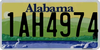 AL license plate 1AH4974