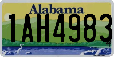 AL license plate 1AH4983