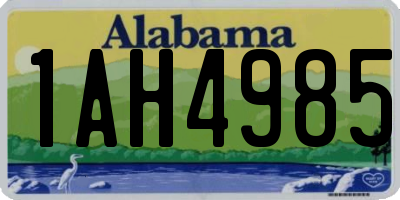 AL license plate 1AH4985