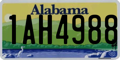 AL license plate 1AH4988