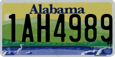 AL license plate 1AH4989
