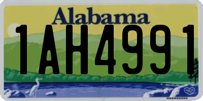 AL license plate 1AH4991