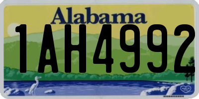 AL license plate 1AH4992