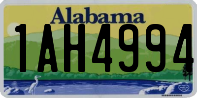 AL license plate 1AH4994