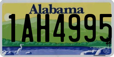 AL license plate 1AH4995