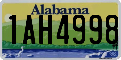 AL license plate 1AH4998