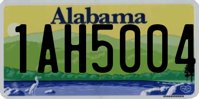 AL license plate 1AH5004