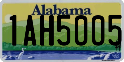 AL license plate 1AH5005