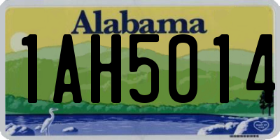 AL license plate 1AH5014