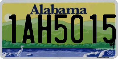 AL license plate 1AH5015
