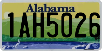 AL license plate 1AH5026