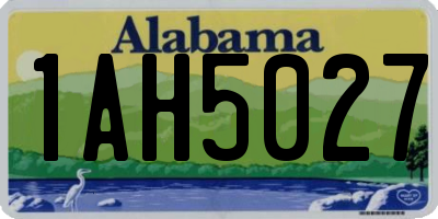 AL license plate 1AH5027