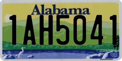 AL license plate 1AH5041