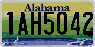 AL license plate 1AH5042