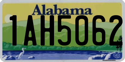 AL license plate 1AH5062