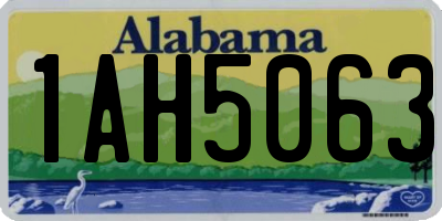 AL license plate 1AH5063