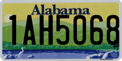 AL license plate 1AH5068