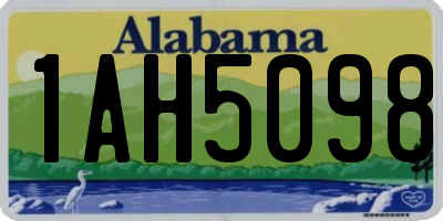 AL license plate 1AH5098