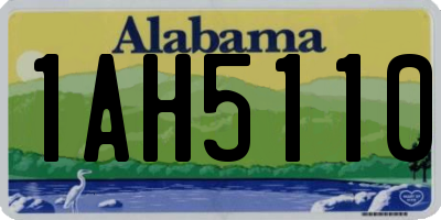 AL license plate 1AH5110
