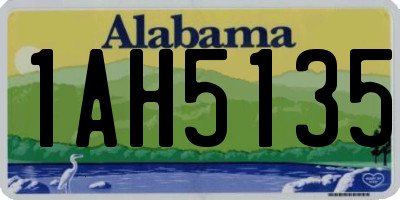 AL license plate 1AH5135