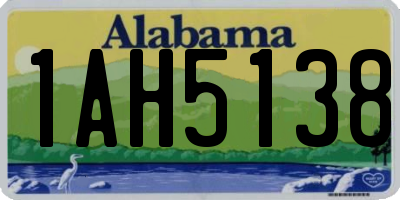 AL license plate 1AH5138