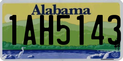 AL license plate 1AH5143