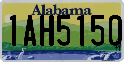 AL license plate 1AH5150