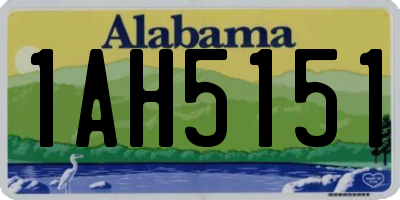 AL license plate 1AH5151