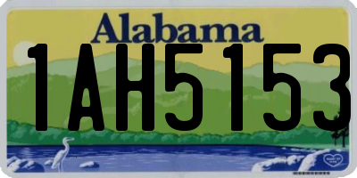 AL license plate 1AH5153