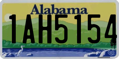 AL license plate 1AH5154