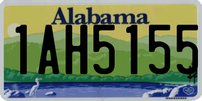 AL license plate 1AH5155