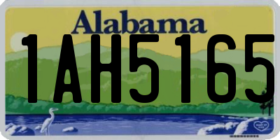 AL license plate 1AH5165