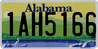 AL license plate 1AH5166